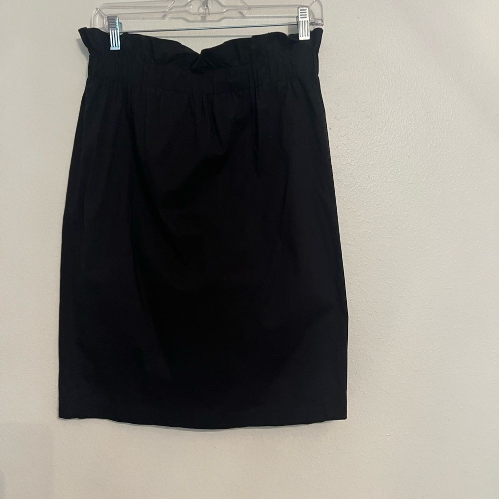 Who What Wear Black Ruched Pencil Skirt Knee-Length